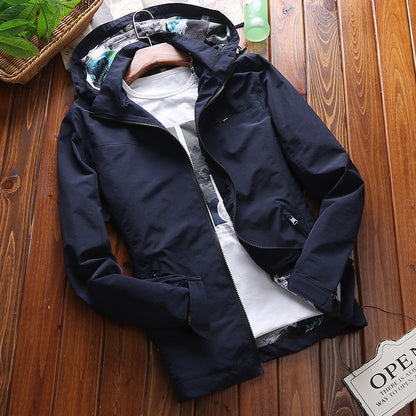 Herren Outdoorjacke wasserabweisend mit Kapuze