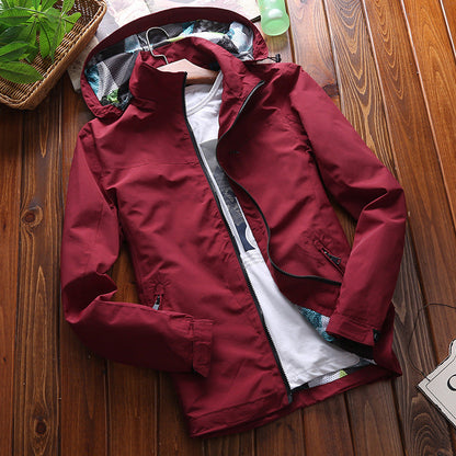 Herren Outdoorjacke wasserabweisend mit Kapuze