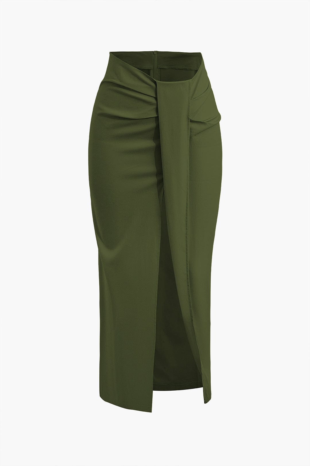 Fridoline | Damen Midirock Elegant Wickelrock Hochgeschlitzt