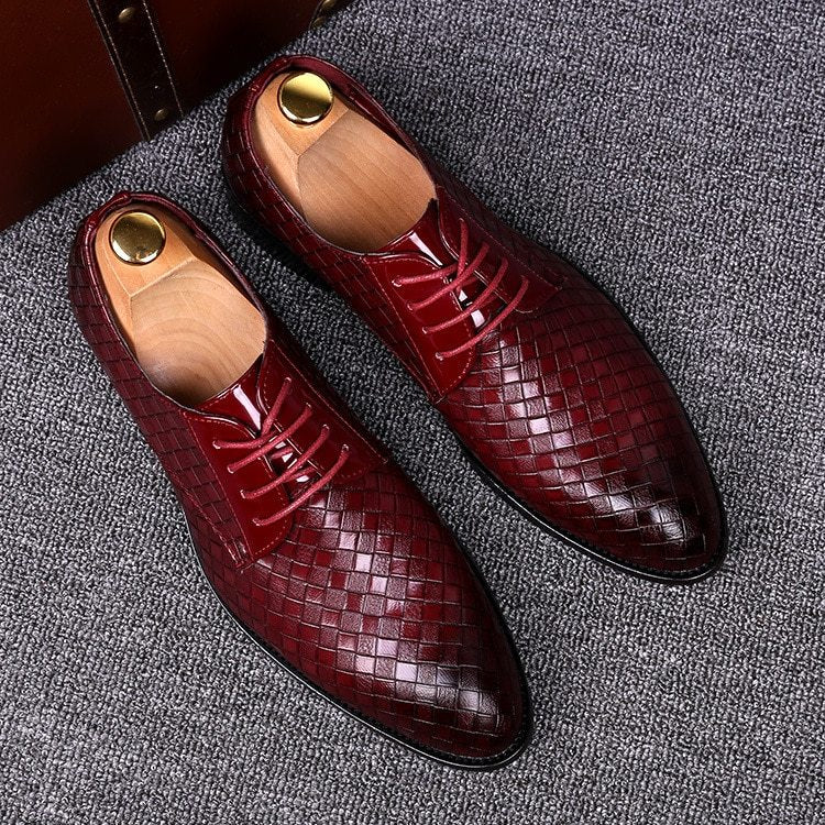 Leder Schnürschuhe Herren Elegante Business Schuhe
