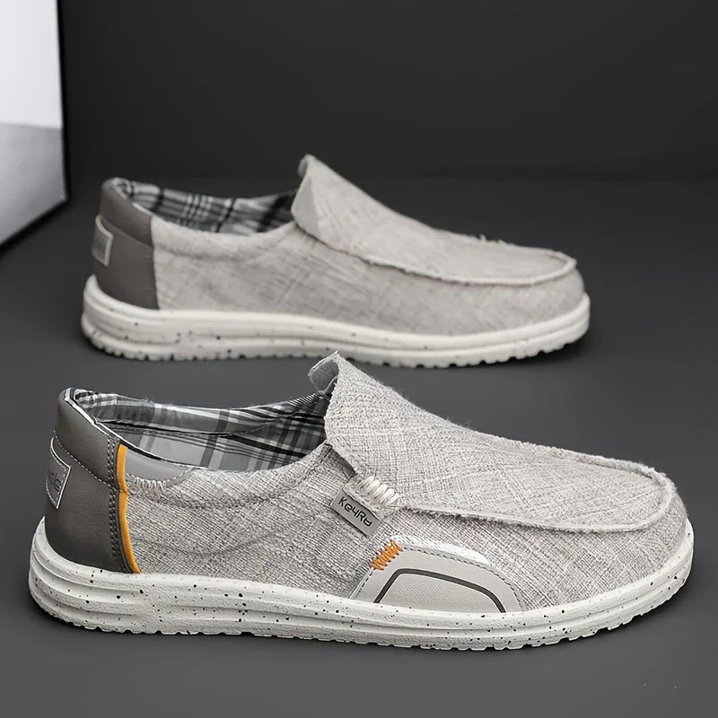 Männer Loafer Sneaker Bequem Schwarz