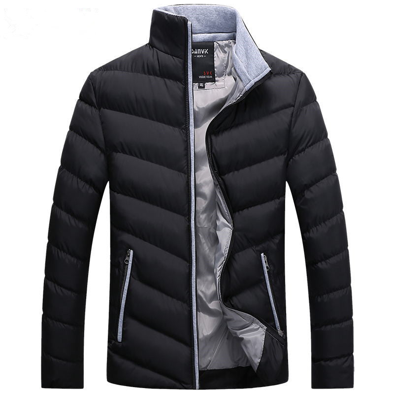 Herren Winterjacke Gefüttert Warm Isoliert Kapuzenjacke