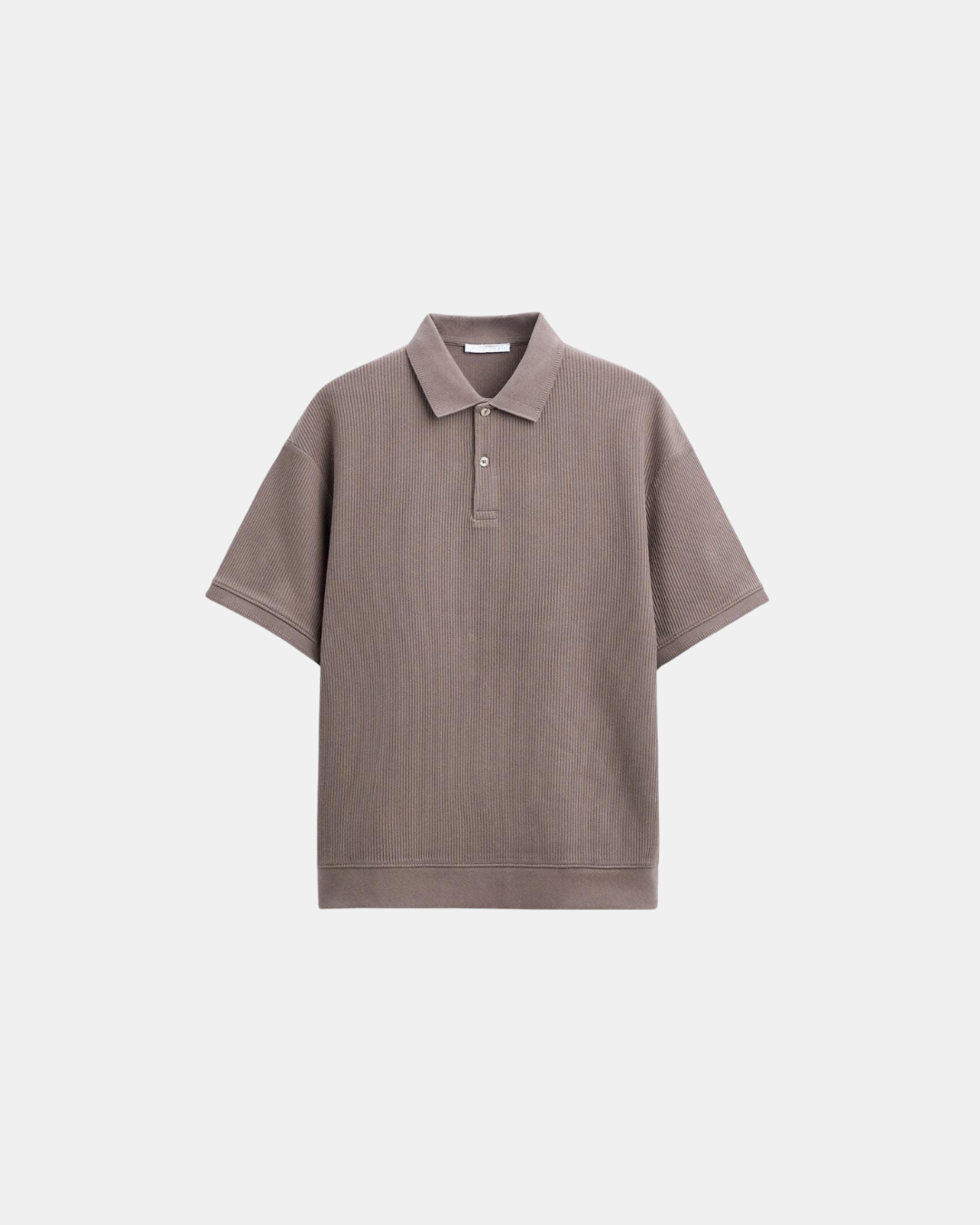 Herren Poloshirt Strick Optik Smart Casual