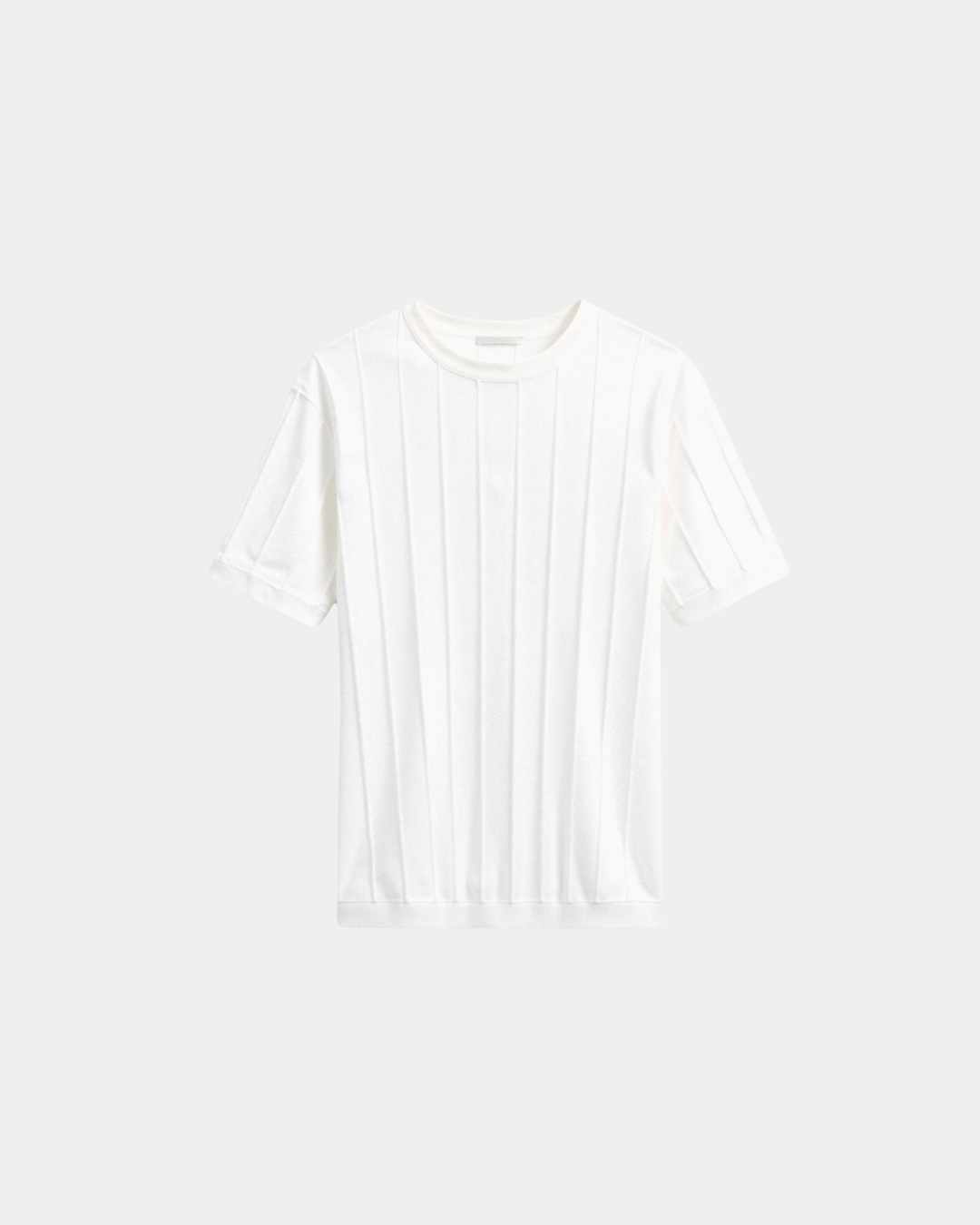Herren Strickshirt Leicht Sommer Oberteil Rippstruktur