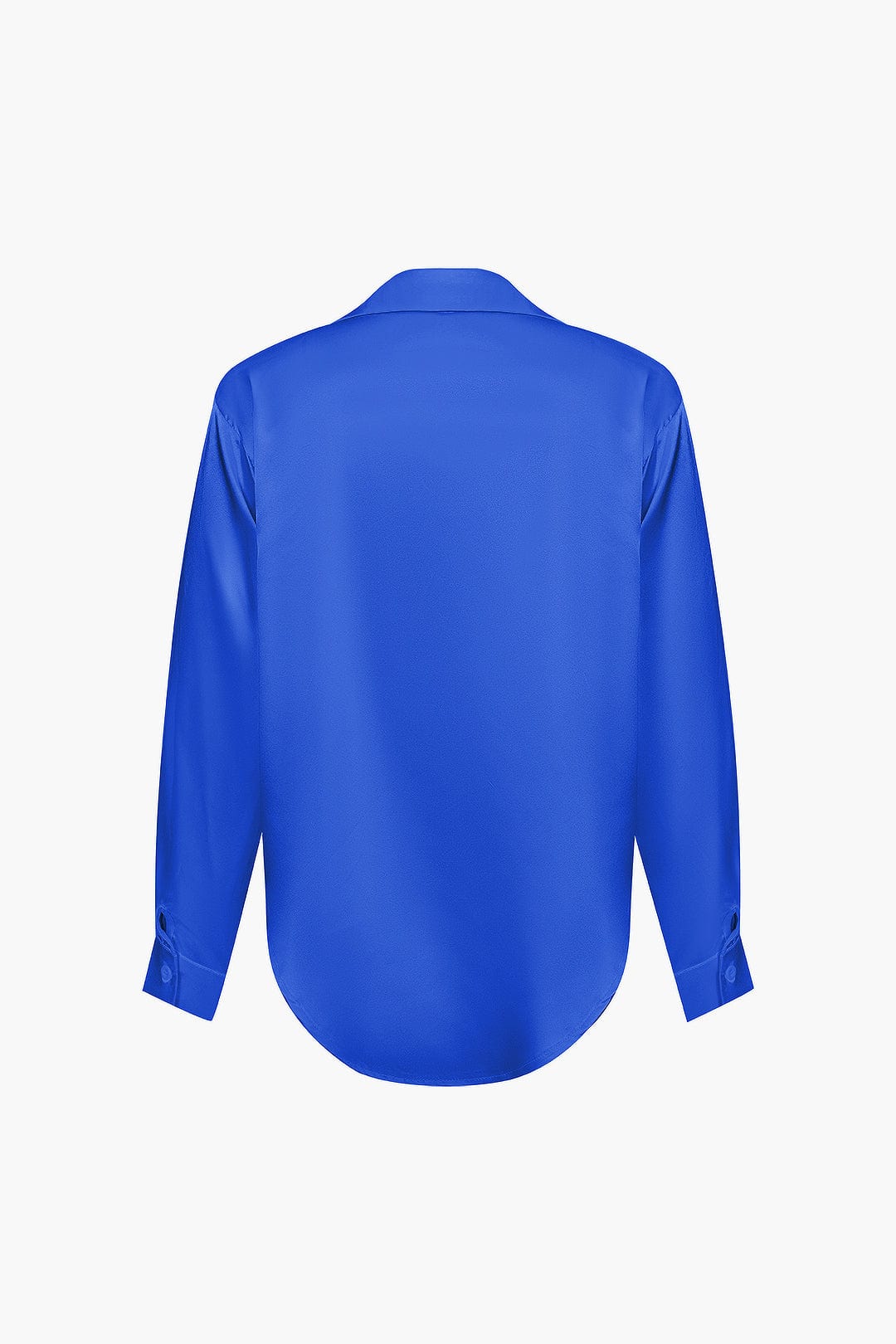 Elegante Bluse Langarm Seiden-Satin Damenbluse