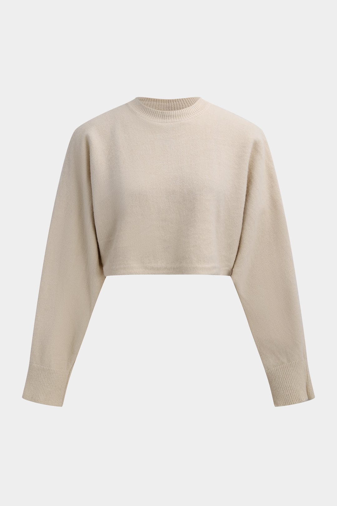 Strick-Zweiteiler-Set Frauen Crop-Oberteil Figurformendes Kleid