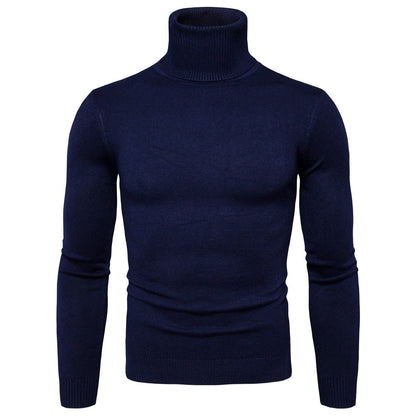 Herren Rollkragenpullover Merinowolle Weich Warm Elegante Optik