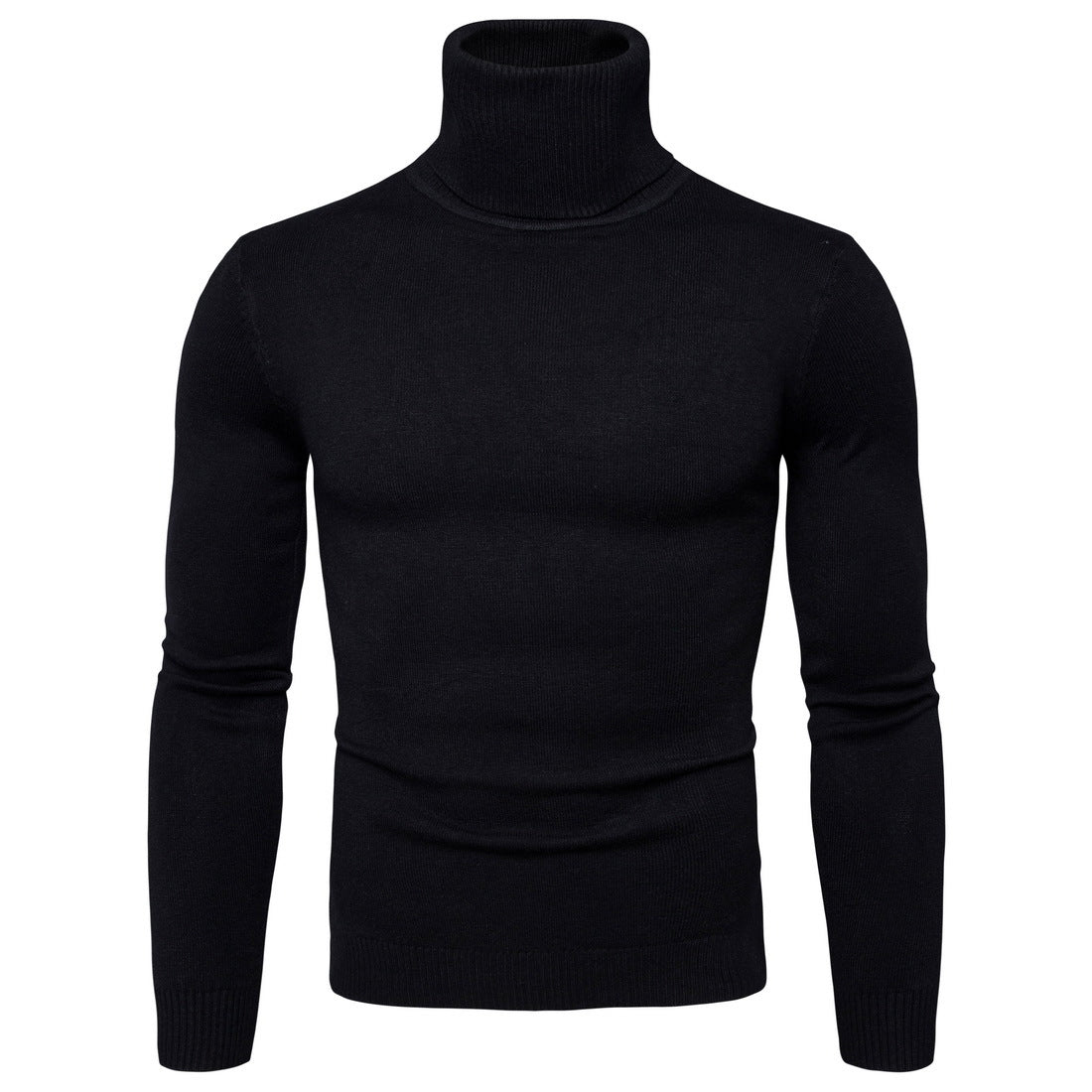 Herren Rollkragenpullover Merinowolle Weich Warm Elegante Optik