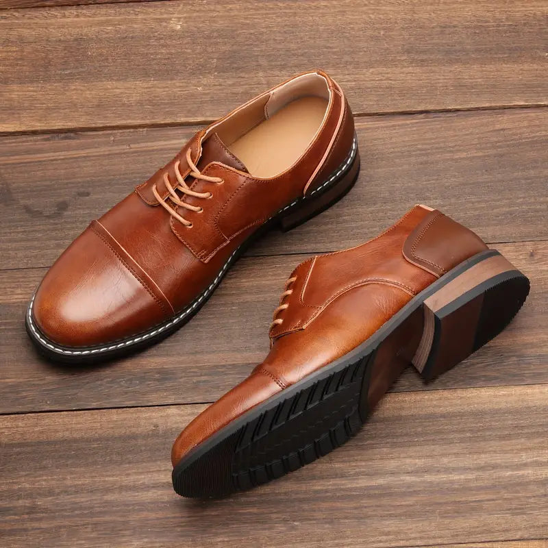Herren Derby Schuhe Vintage Look Lederschuhe - BerlinGlamour