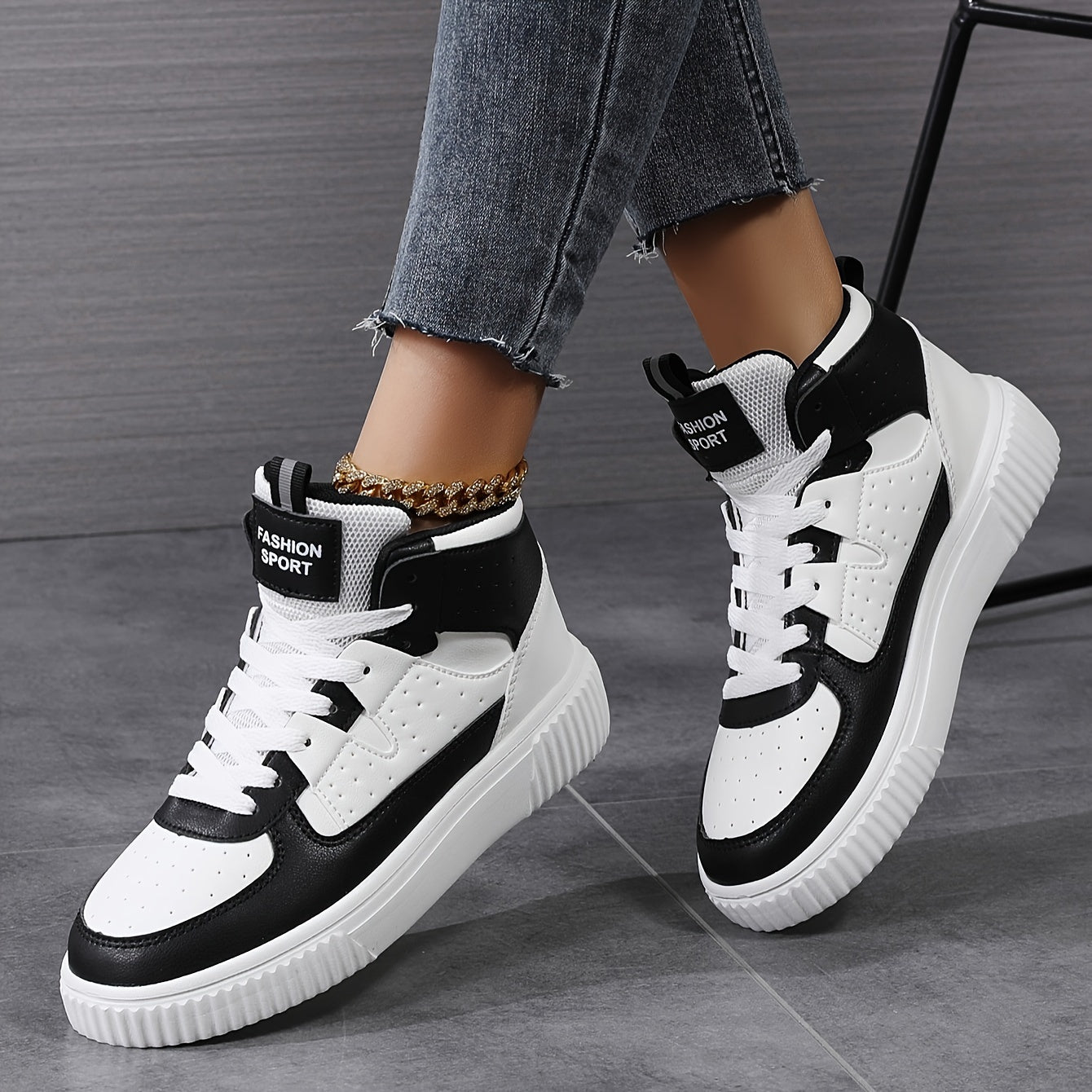 Hohe Sneaker Damen Mode Schuhe - BerlinGlamour