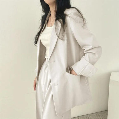 Damen Anzug Set Maßgeschneidert Langblazer Elegant