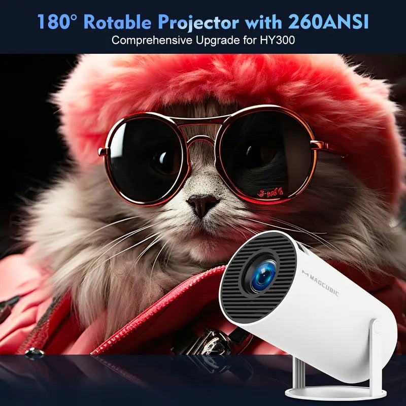 4K Mini Beamer Android 11 Dual WiFi 6
