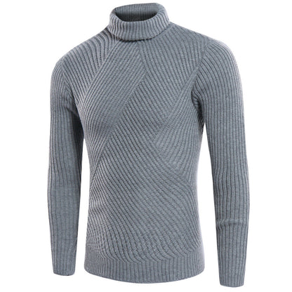 Herren Rollkragenpullover Strukturiert Modern Stilvoll - BerlinGlamour