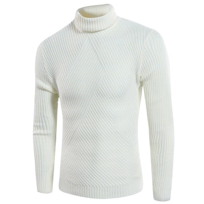 Herren Rollkragenpullover Strukturiert Modern Stilvoll