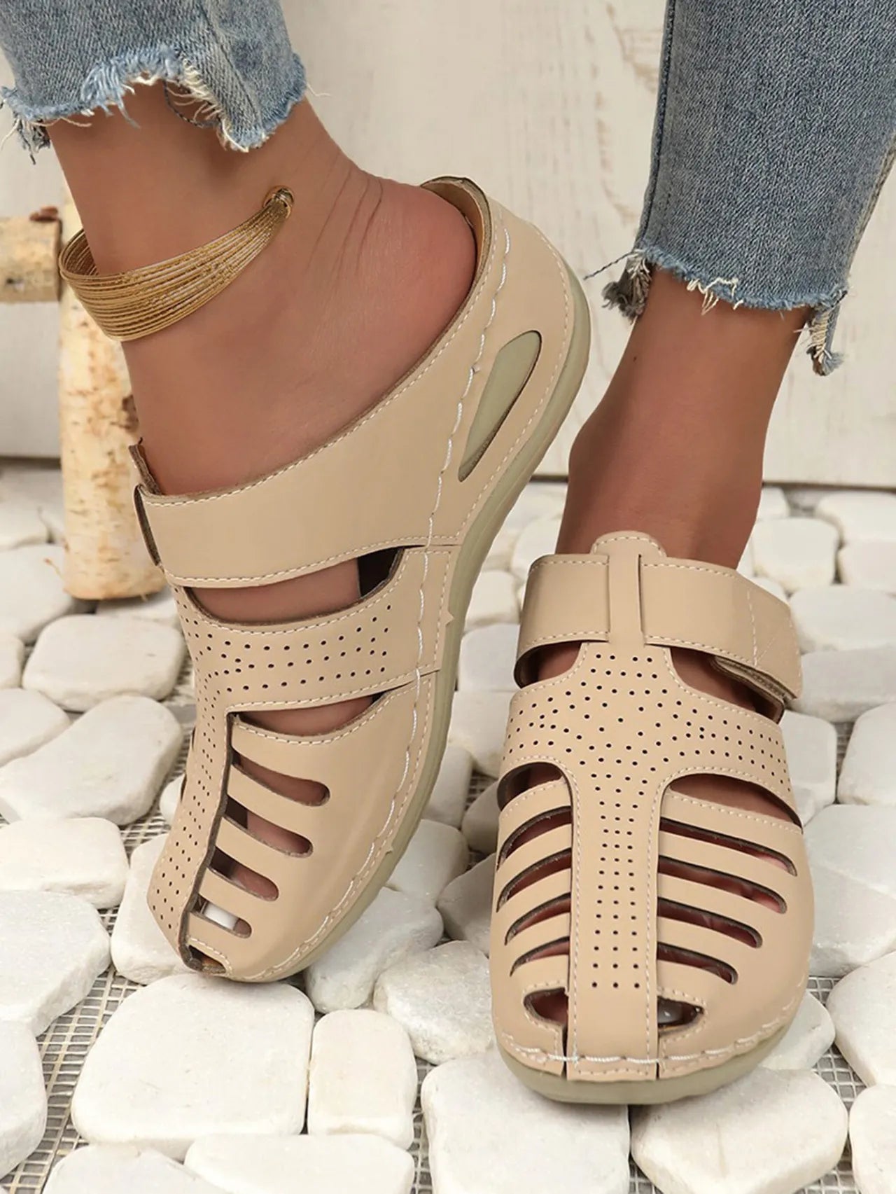 Heidi Sandalen Stilvoll Wedge Absatz Damen