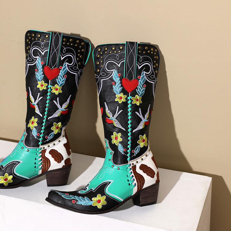 Damen Westernstiefel Stilvoll Einzigartig Heidi Style