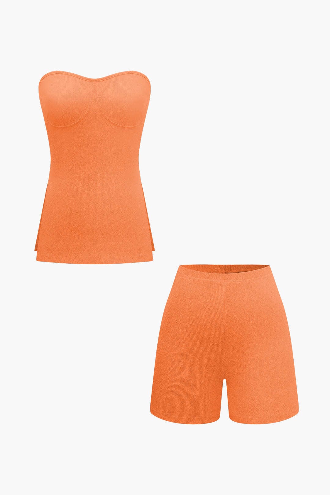 Elegantes Zweiteiler Set mit Bustier Top und Shorts Damen