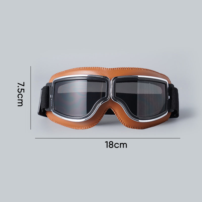 Motorradbrille Vintage Retro Sonnenbrille