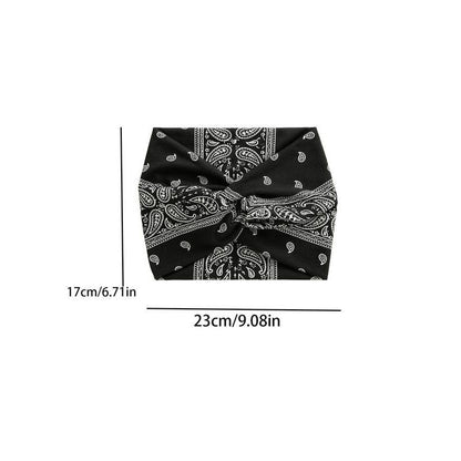 Haarband Breit Batik Vintage Stil