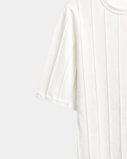 Herren Strickshirt Leicht Sommer Oberteil Rippstruktur