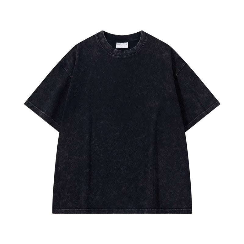 Thickened Cotton Short-sleeved Drop-shoulder T-shirt Bottoming Shirt Top - AccessoryArcadia