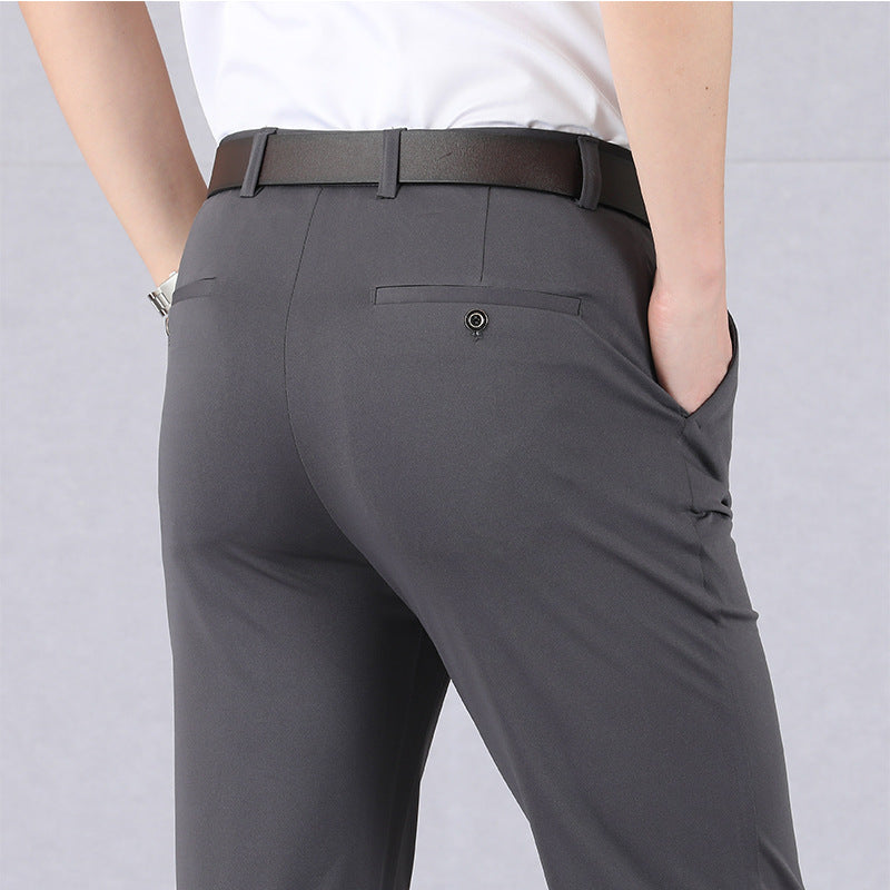 Herren-Hose Elegant Business-Anzug-Hose Schwarz
