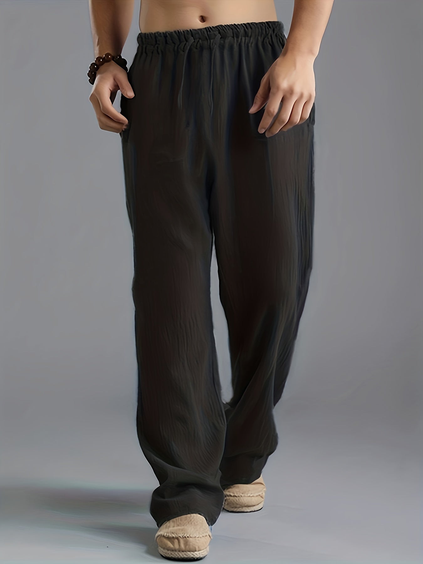 Herren Leinenhose Beige Sommerhose Elegant - BerlinGlamour