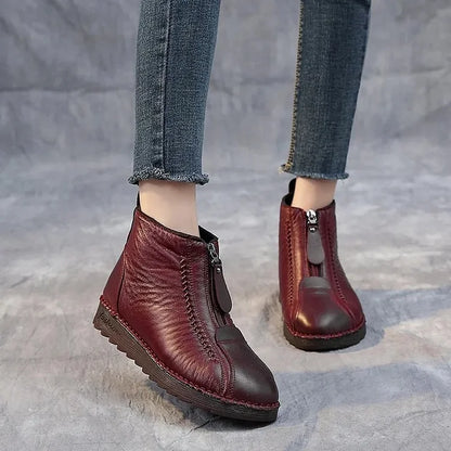 Orthopädische Stiefel Leder Bequem Komfortabel