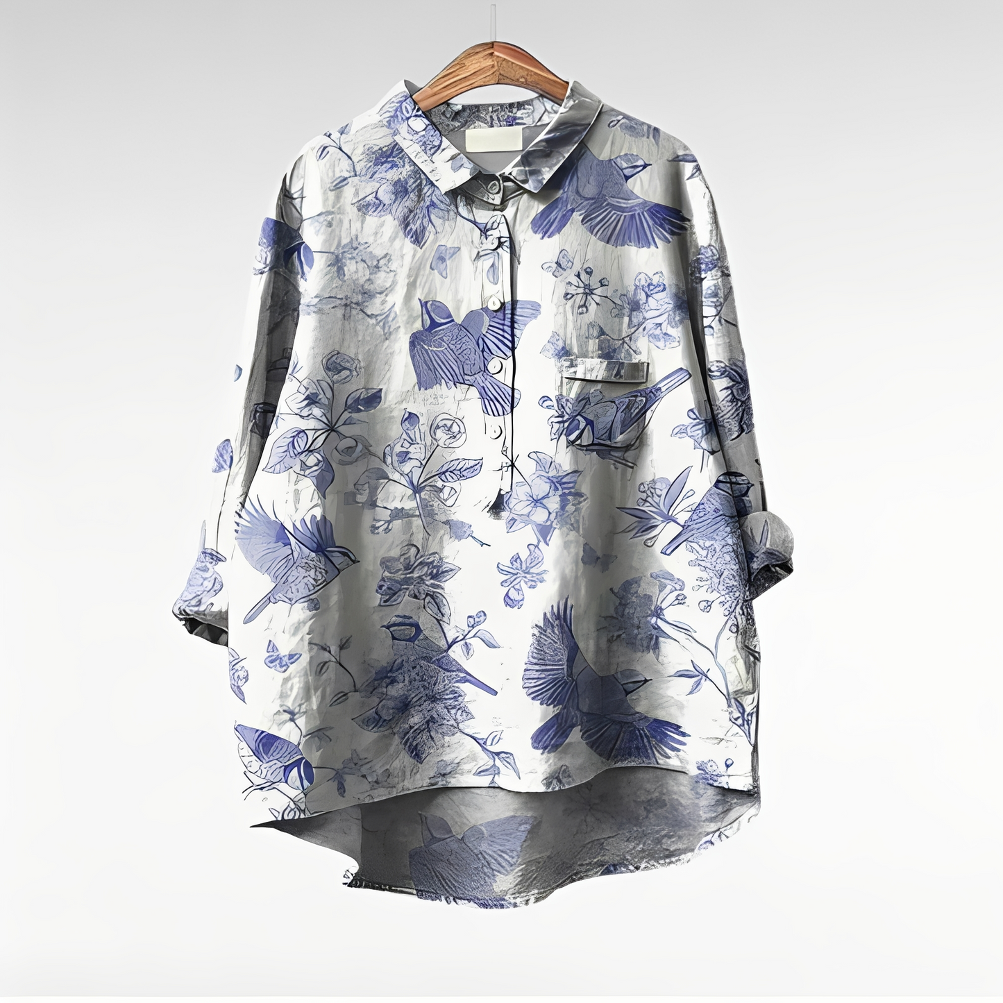 Damenbluse Blumenmuster Elegante Bluse Frauen