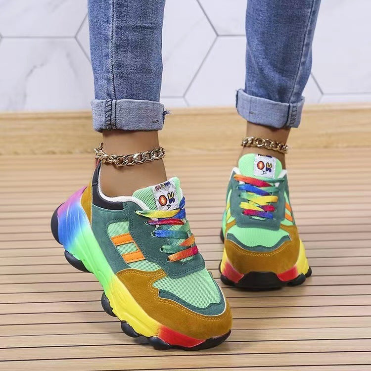 Laufschuhe Damen atmungsaktiv Schnürsenkel Sport