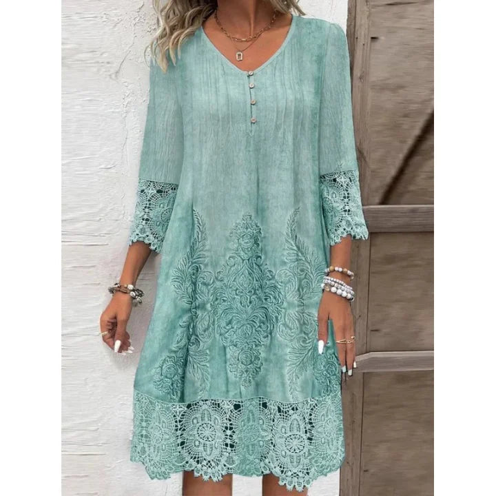 Kleid mit Pünktchen Damenkleid Elegant Kurz