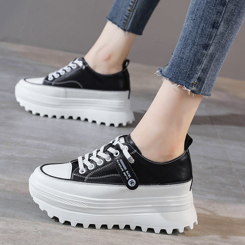 Damen Sneaker Plateau Schuhe Mode Stylisch