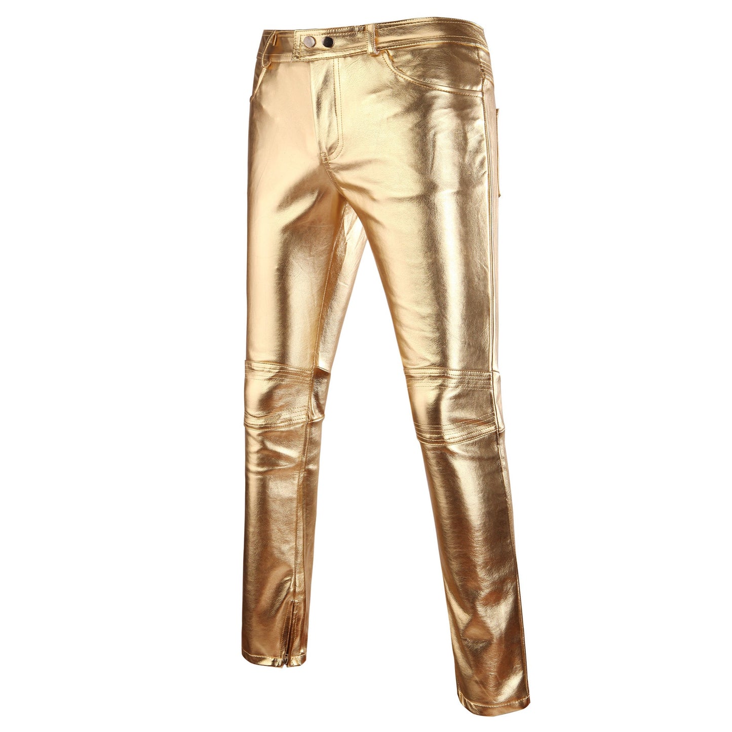 Herren Jeans Metallic Effekt Glitzer