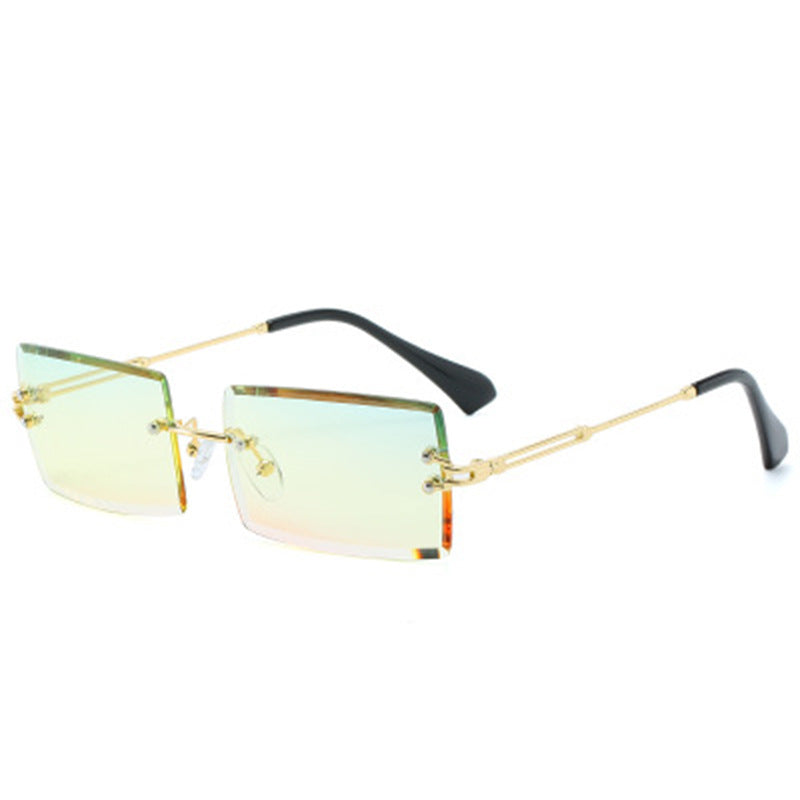 Modische Retro Sonnenbrille Rechteckig Damen