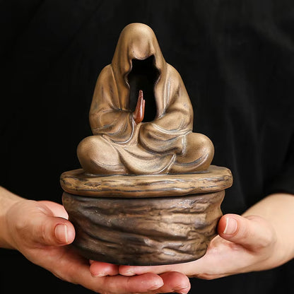 Räuchergefäß Keramik Silent Monk Räucherstäbchen Halter