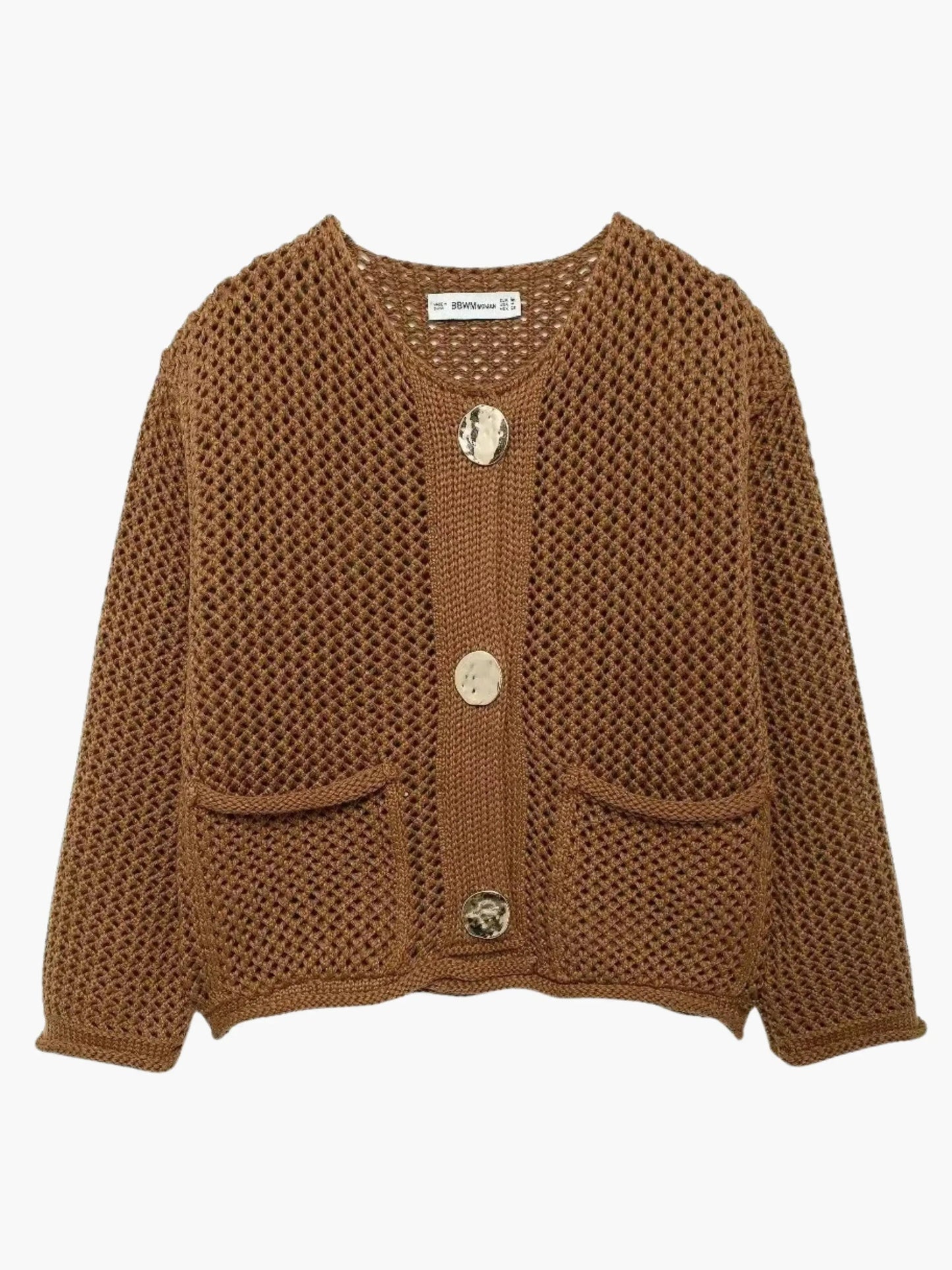 Grobstrick Strickjacke Frauen Oversized