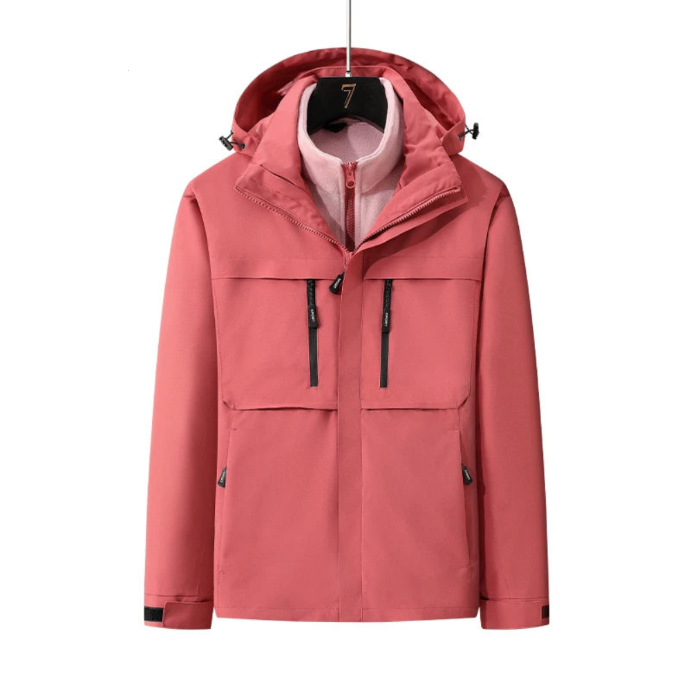 Damen Skijacke Warm Wasserdicht Pastellfarben