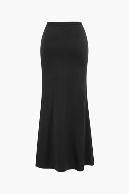 Elegantes Zweiteiler Set Maxi Rock Cut Out