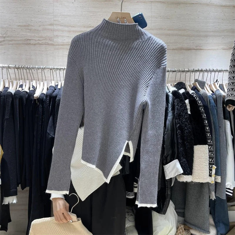 Damen Rollkragenpullover Klassisch Weich Großes Auswahl