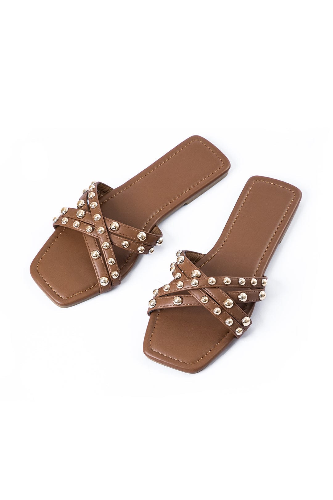 Sandalen mit Nieten Damen Sommer Trend - BerlinGlamour