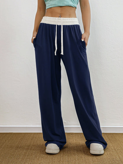 Trainingshose Damen Stretchig Mit Taschen Farbenfroh