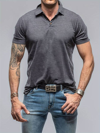 Herren Polo Luke Schlicht Elegantes Design