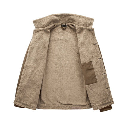 Herren Winterjacke Warm Bequem Isoliert