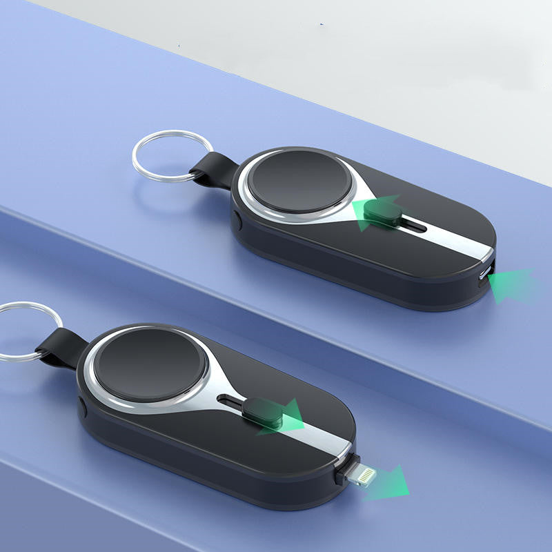 Kompakte Powerbank 2000mAh Mini Tragbar Schlüsselanhänger