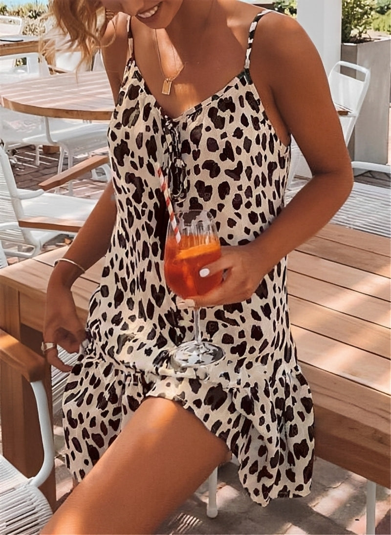 Damenkleid Freizeitkleid mit Blumenprint Bequem