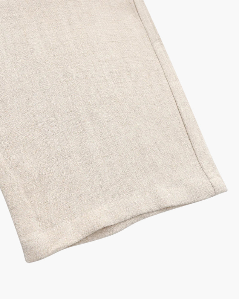 Herren Leinenhose Slim Fit Leicht Sommer Beige