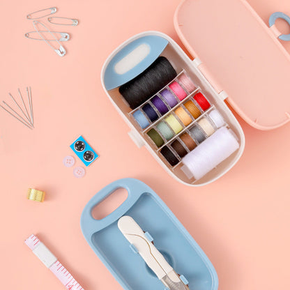 Nähkästchen Komplett Set mit Knöpfen und Fingerhut