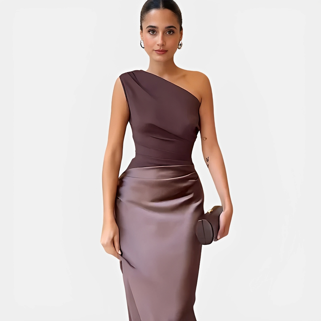 Elegantes Damenkleid Asymmetrisch Modern