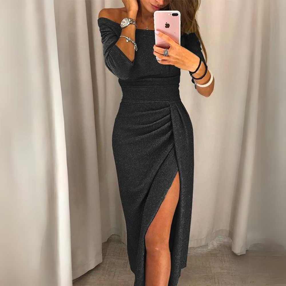 Glamour Partykleid Kurzarm Elegant Damenkleid