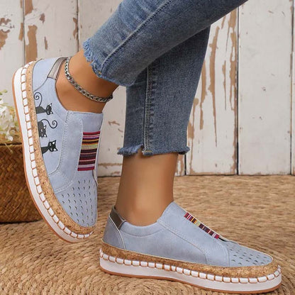 Katzenmuster Schuhe Lässig Trendy Sneaker